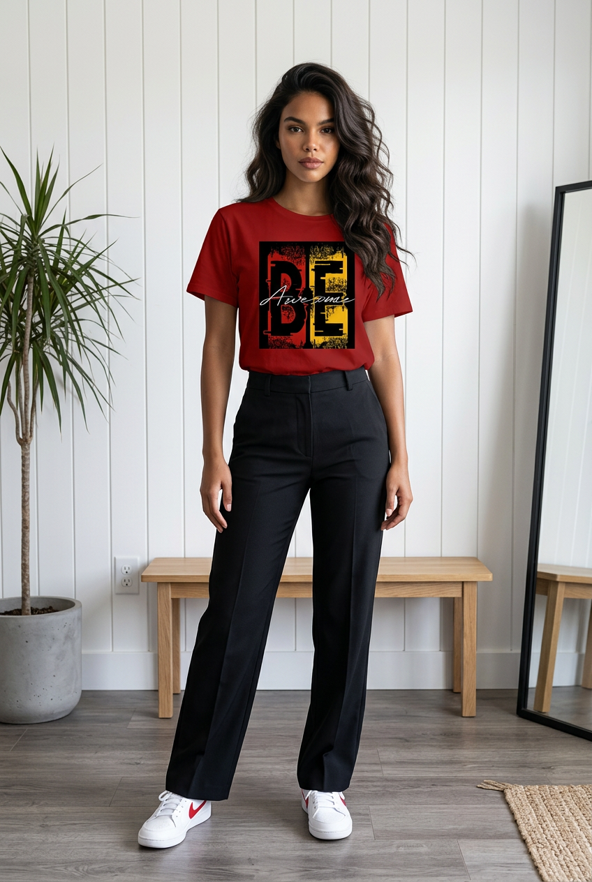 The "Be Awesome" Typography Tee