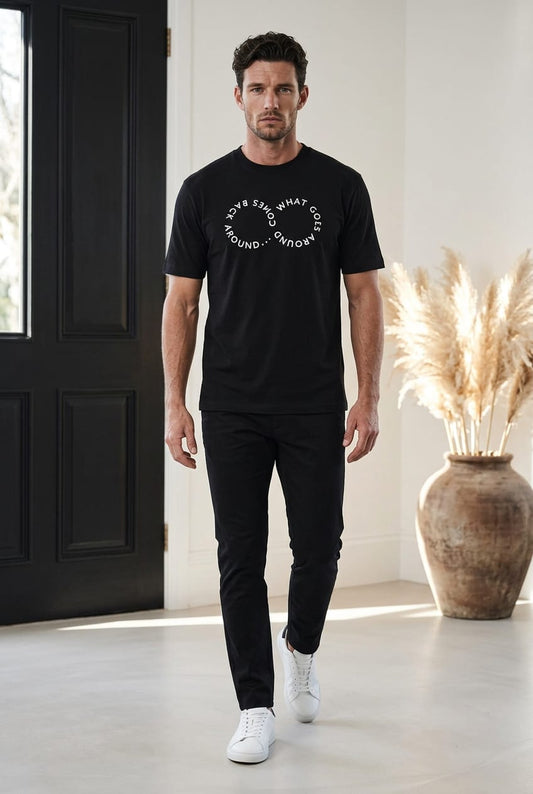 Karma the infinite loop Graphic Tee